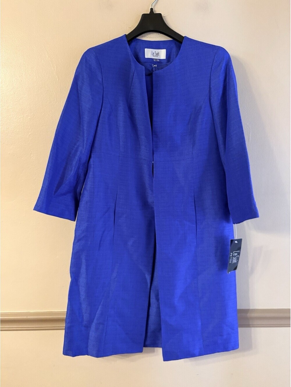 LE SUIT Women’s Sheath Dress With Topper Jacket Size 6P Cornflower - Picture 2 of 8